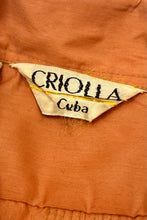 Load image into Gallery viewer, 1960’S CRIOLLA MADE IN CUBA S/S B.D. CUBAN SHIRT MEDIUM

