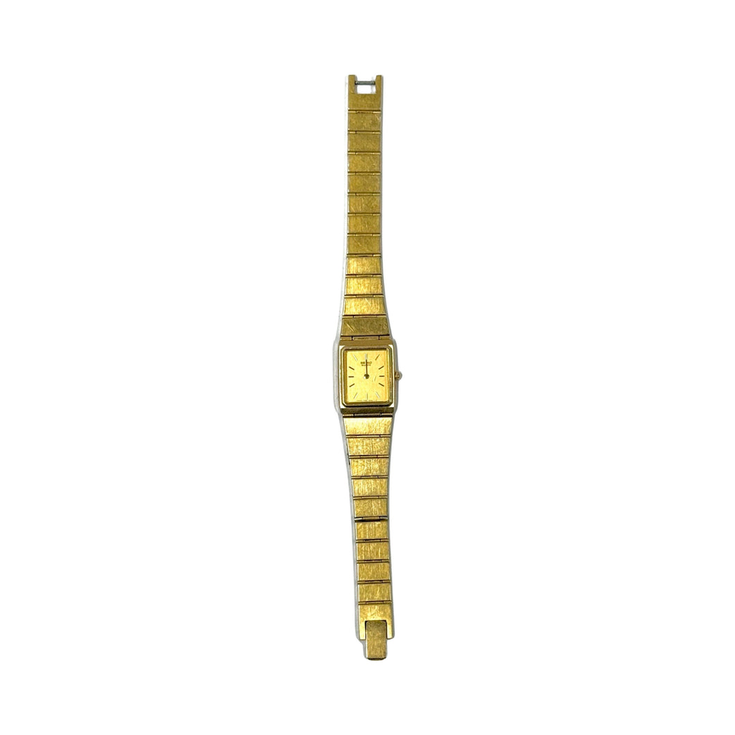 1980’S SEIKO GOLD FACE RECTANGLE WOMEN’S WRISTWATCH