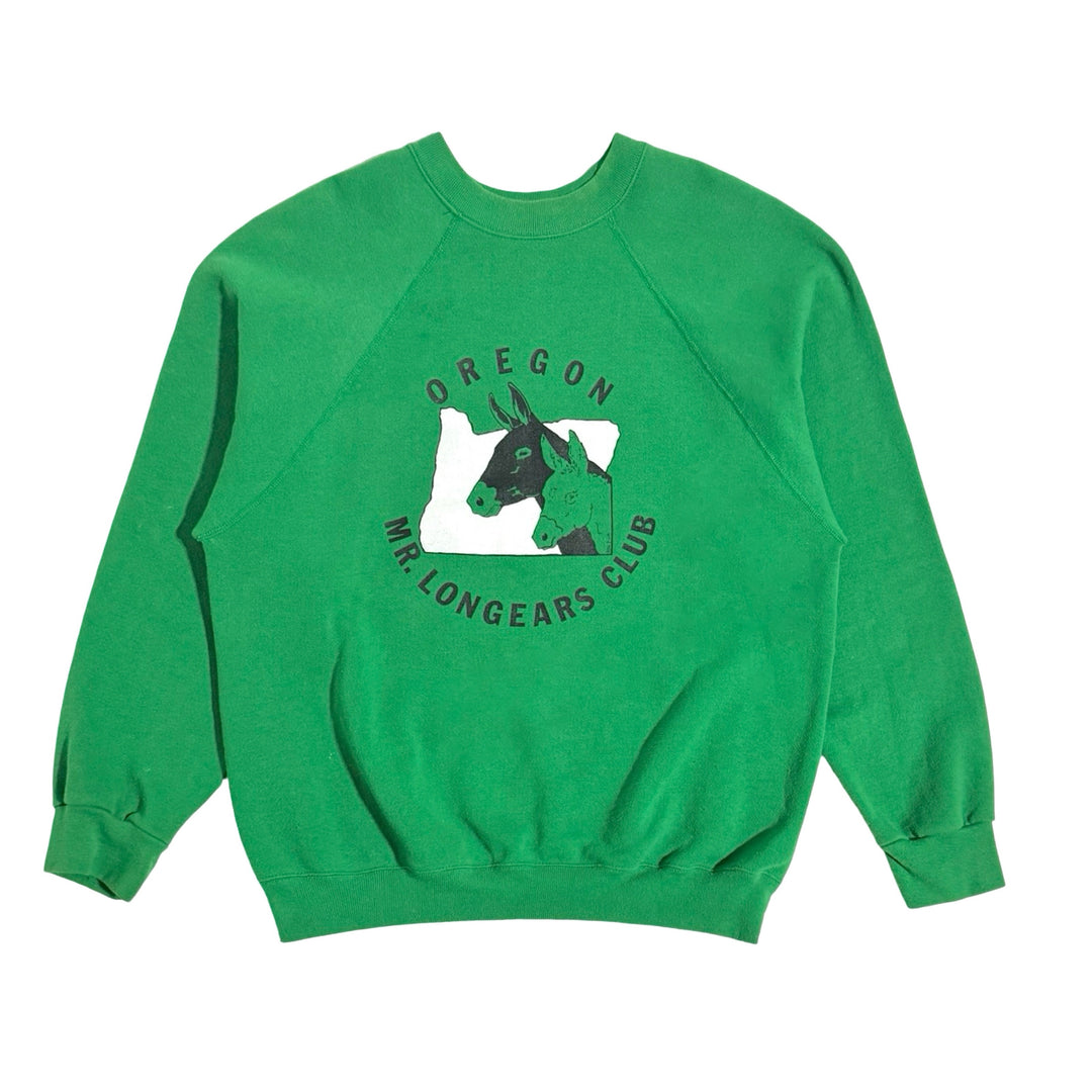 1980’S ASS CLUB MADE IN USA RAGLAN SLEEVE CREWNECK SWEATER LARGE