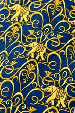 Load image into Gallery viewer, 1980’S LANVIN MADE IN FRANCE 100% SILK GOLDEN ELEPHANTS HANDMADE TIE
