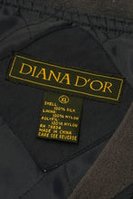 Load image into Gallery viewer, 1990’S DIANA D’OR 100% SILK ZIP BOMBER JACKET X-LARGE
