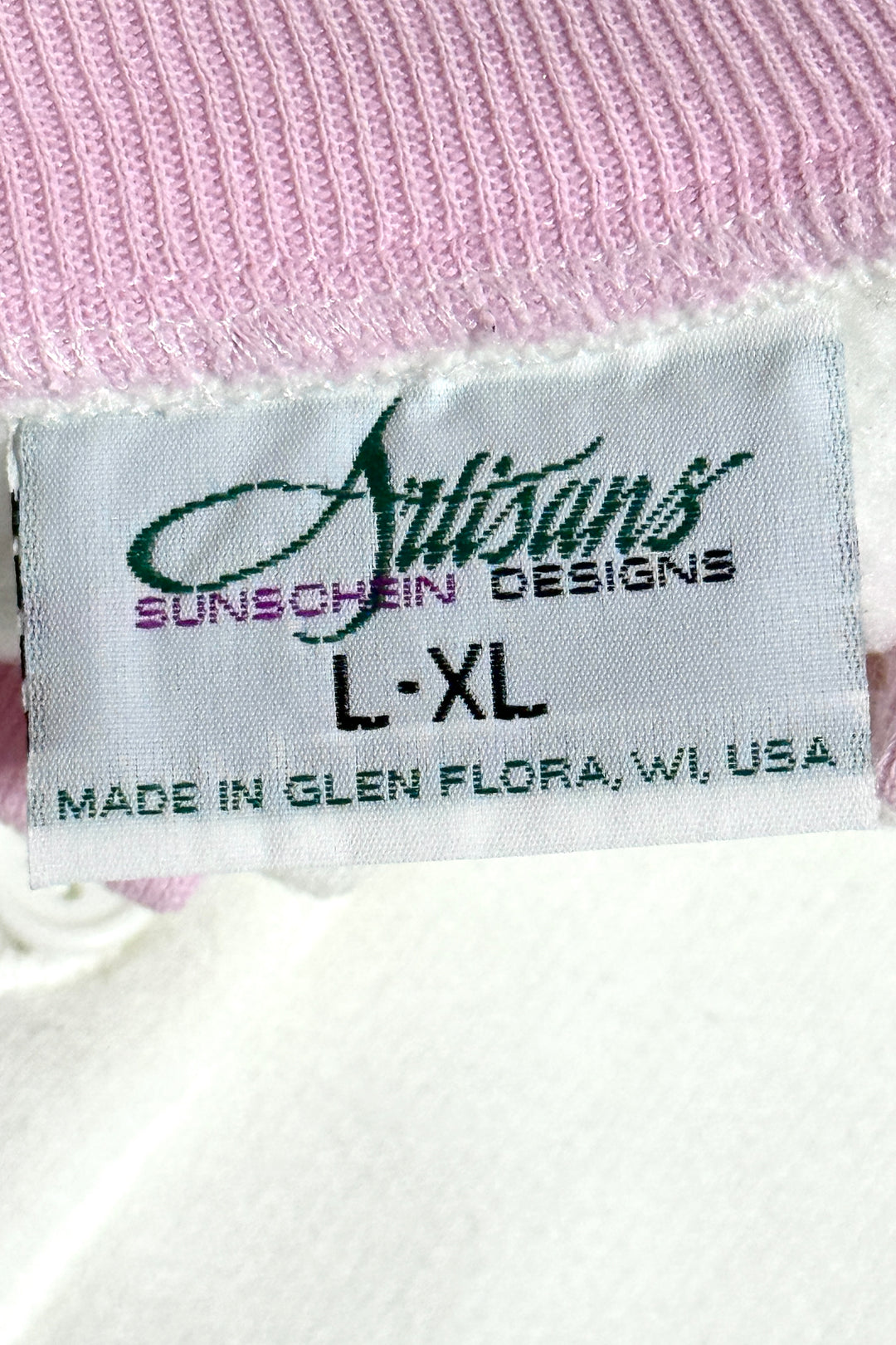 1980’S ARTISANS MADE IN USA HUMMINGBIRD FLEECE CARDIGAN SWEATER MEDIUM