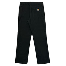 Load image into Gallery viewer, 2000’S CARHARTT BLACK CANVAS CARPENTER WORKWEAR PANTS 36 X 36
