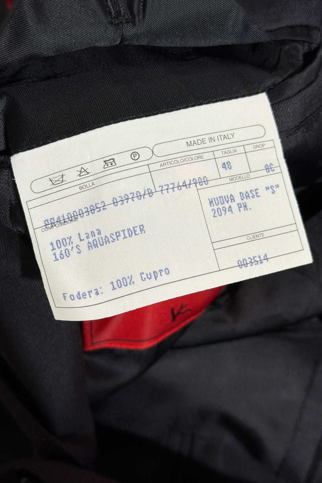 2000’S ISAIA MADE IN ITALY SUPER 160’S AQUASPIDER CUPRO LINED DARK GRAY BLAZER SUIT JACKET 38R