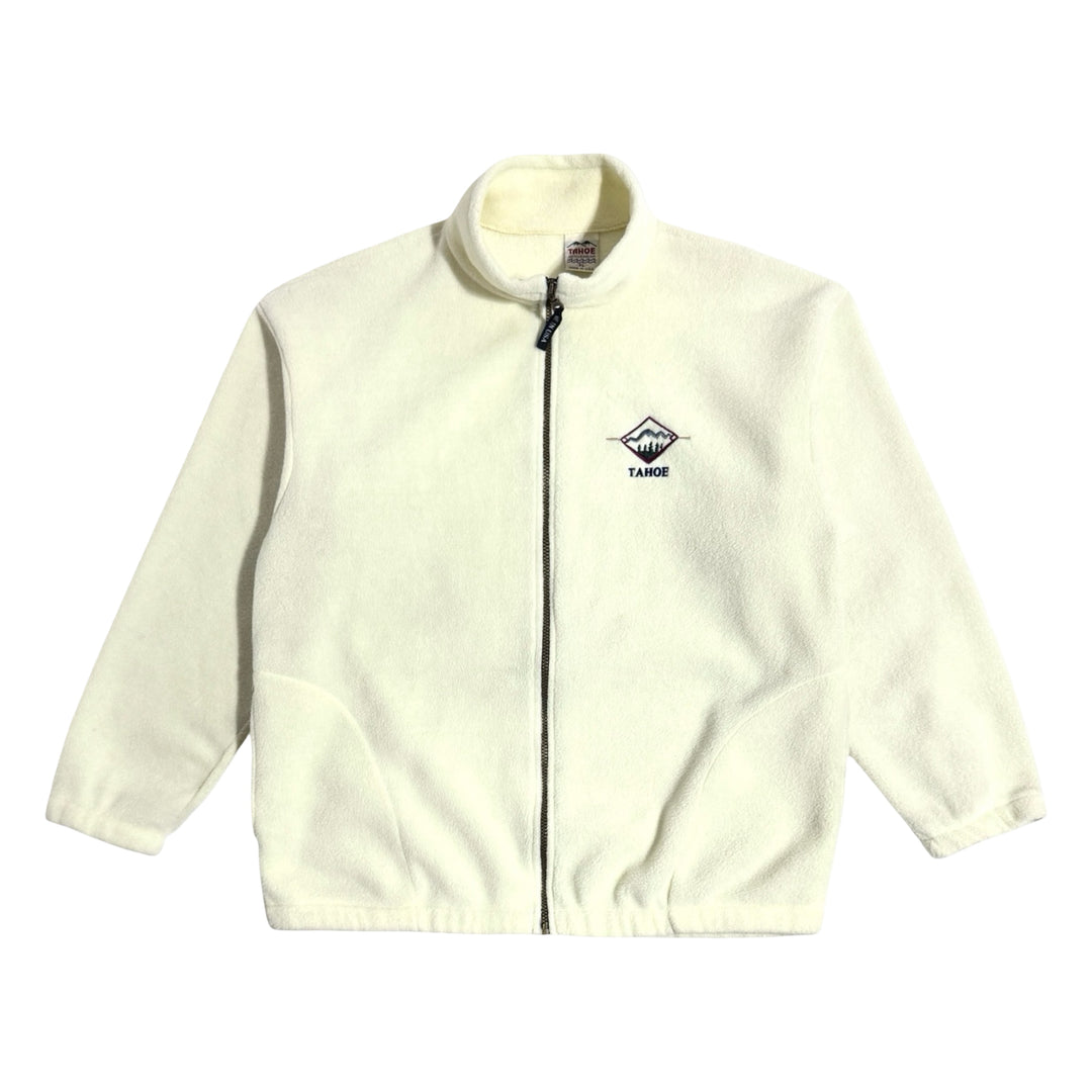 1990’S TAHOE ACTIVEWEAR MADE IN USA SHERPA FLEECE ZIP SWEATER X-LARGE
