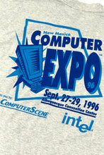 Load image into Gallery viewer, 1990’S COMPUTER EXPO MADE IN USA EMBROIDERED S/S T-SHIRT LARGE

