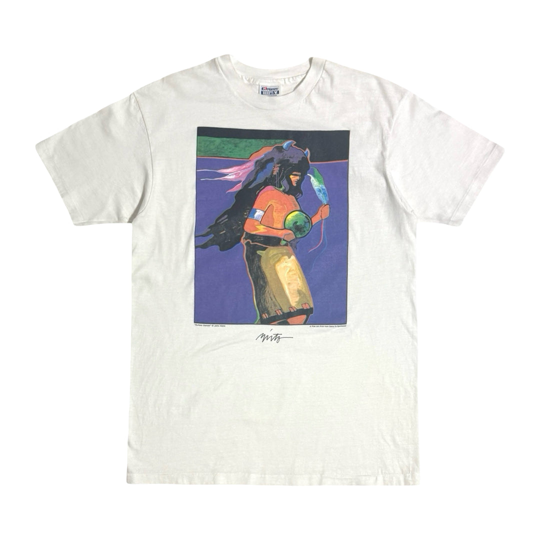 1990’S BUFFALO DANCER BY JOHN NIETO MADE IN USA ART PRINT S/S T-SHIRT LARGE