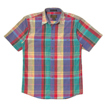 Load image into Gallery viewer, 1990&#39;S EDDIE BAUER SUPERIOR MADRAS S/S B.D. SHIRT SMALL
