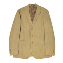 Load image into Gallery viewer, 1990’S DEADSTOCK POLO RALPH LAUREN MADE IN ITALY UNLINED LINEN BLAZER SUIT JACKET 42L
