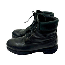 Load image into Gallery viewer, 1990’S TIMBERLAND MADE IN USA BLACK LEATHER HIKING BOOTS M12
