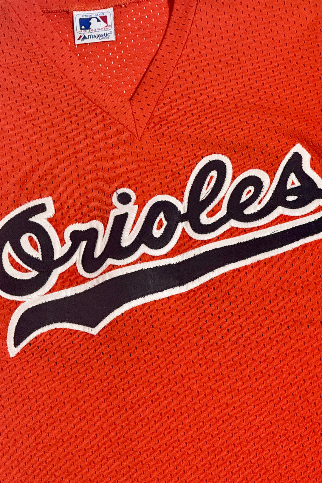 1970’S ORIOLES MADE IN USA BOOG POWELL V NECK JERSEY SHIRT LARGE