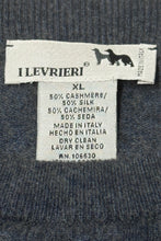 Load image into Gallery viewer, 1990’S I LEVERIERI MADE IN ITALY CASHMERE &amp; SILK CABLE KNIT SWEATER LARGE
