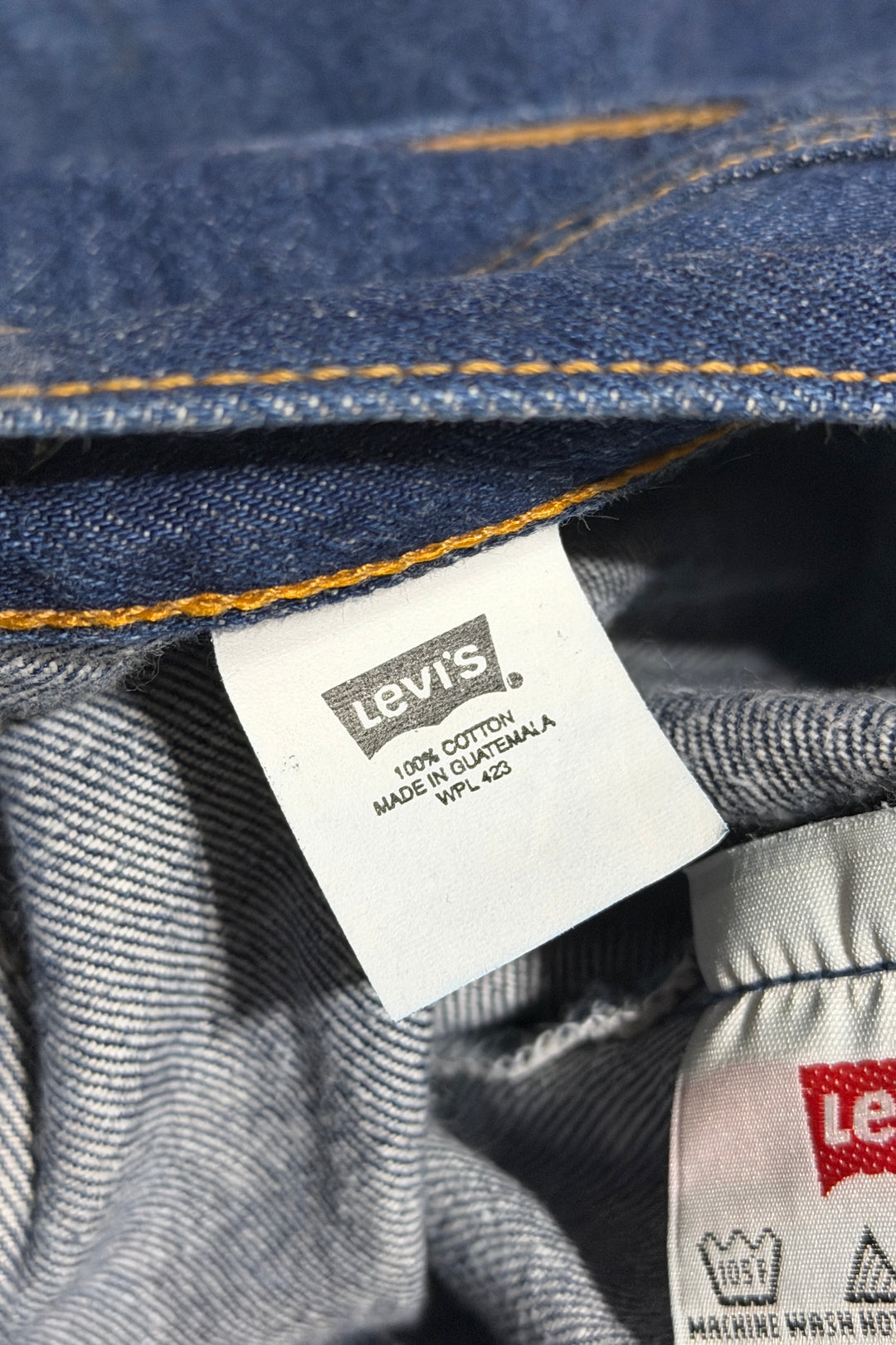 1990’S LEVI’S 501 DARK WASH RAW DENIM STRAIGHT LEG JEANS 30 X 30