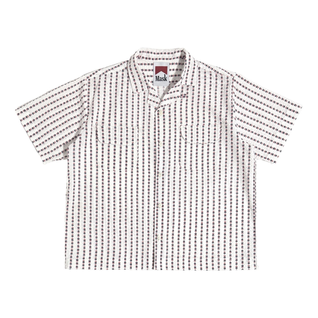 1960’S MASK HANDMADE FLORAL PRINTED SEERSUCKER SUMMER SET M/L