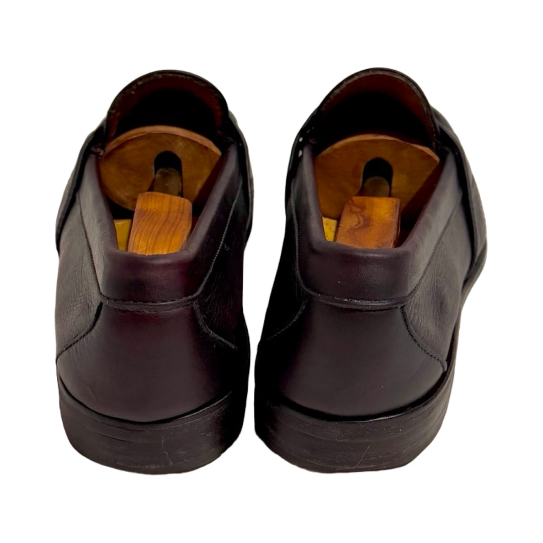 1970’S ALDEN MADE IN USA CAPE COD FULL STRAP BURGUNDY OXBLOOD LEATHER PENNY LOAFER SHOES 11