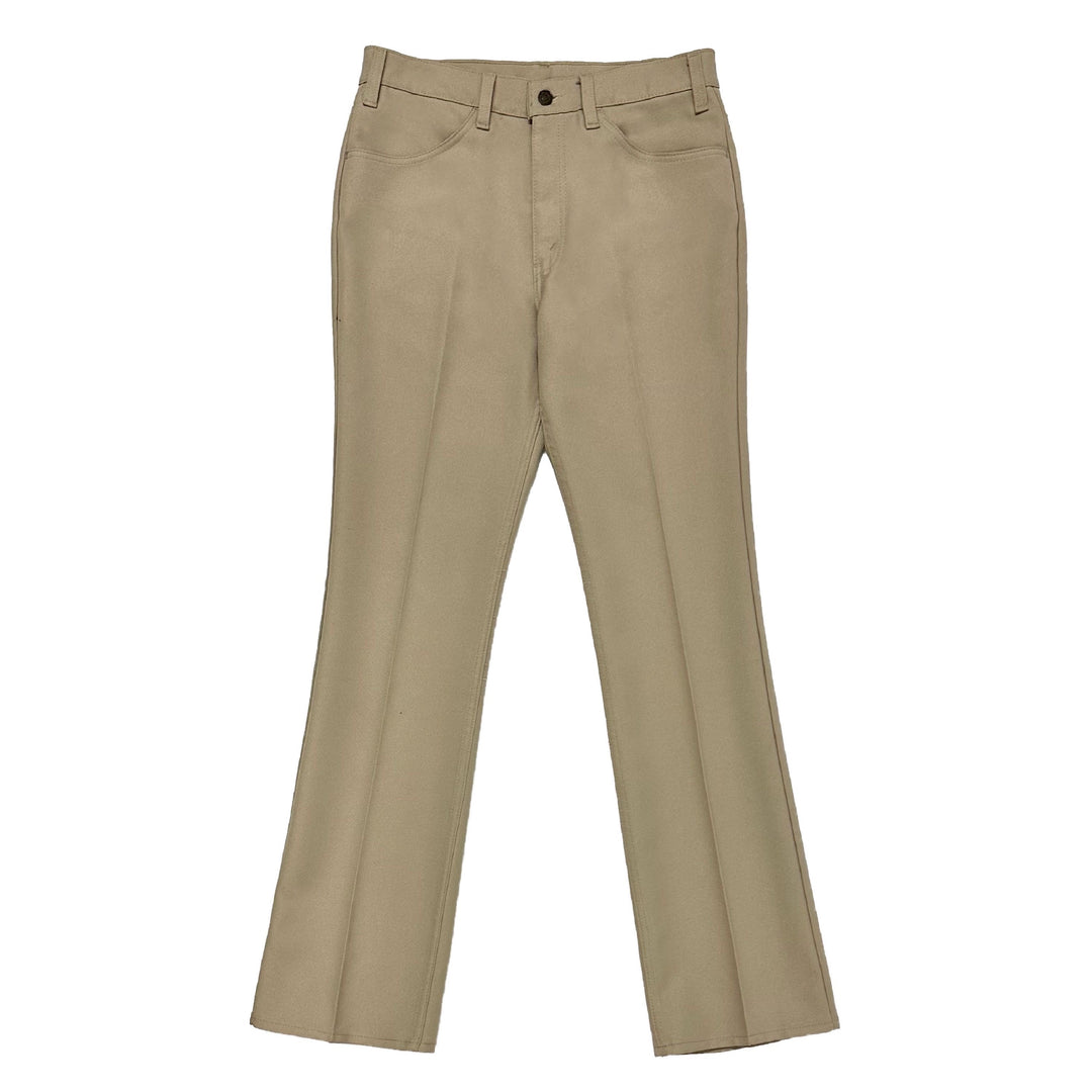 1970'S LEVI'S 517 STAPREST LIGHT TAN COWBOY CUT PANTS 30 X 30