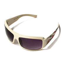 Load image into Gallery viewer, 2000’S TATTOO SLEEVE WHITE WRAP AROUND SUNGLASSES

