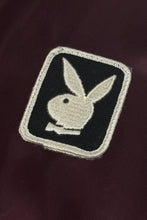 Load image into Gallery viewer, 1970’S PLAYBOY MADE IN USA CROPPED SATIN BASEBALL JACKET MEDIUM
