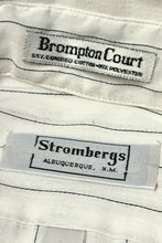Load image into Gallery viewer, 1960’S STROMBERG’S MADE IN USA STRIPED L/S B.D. SHIRT SMALL
