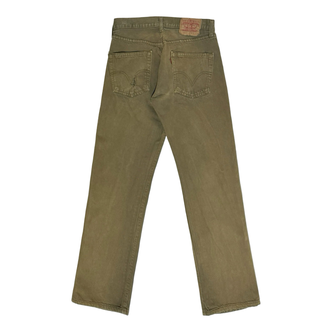 1990’S LEVI’S 501 THRASHED OVERDYE DENIM JEANS PANTS 28 X 32