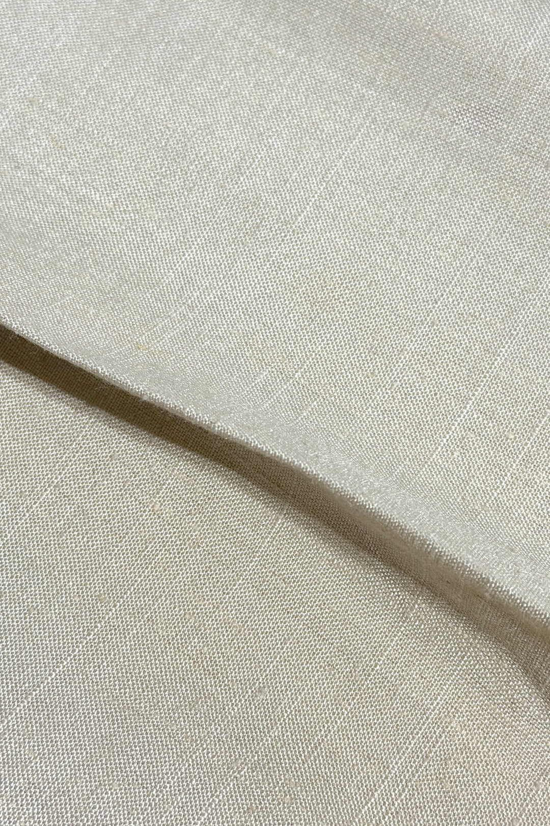 1960’S SLUB LINEN MADE IN USA HIGH WAISTED PLEATED FLARED LEG TROUSER PANTS 34 X 30