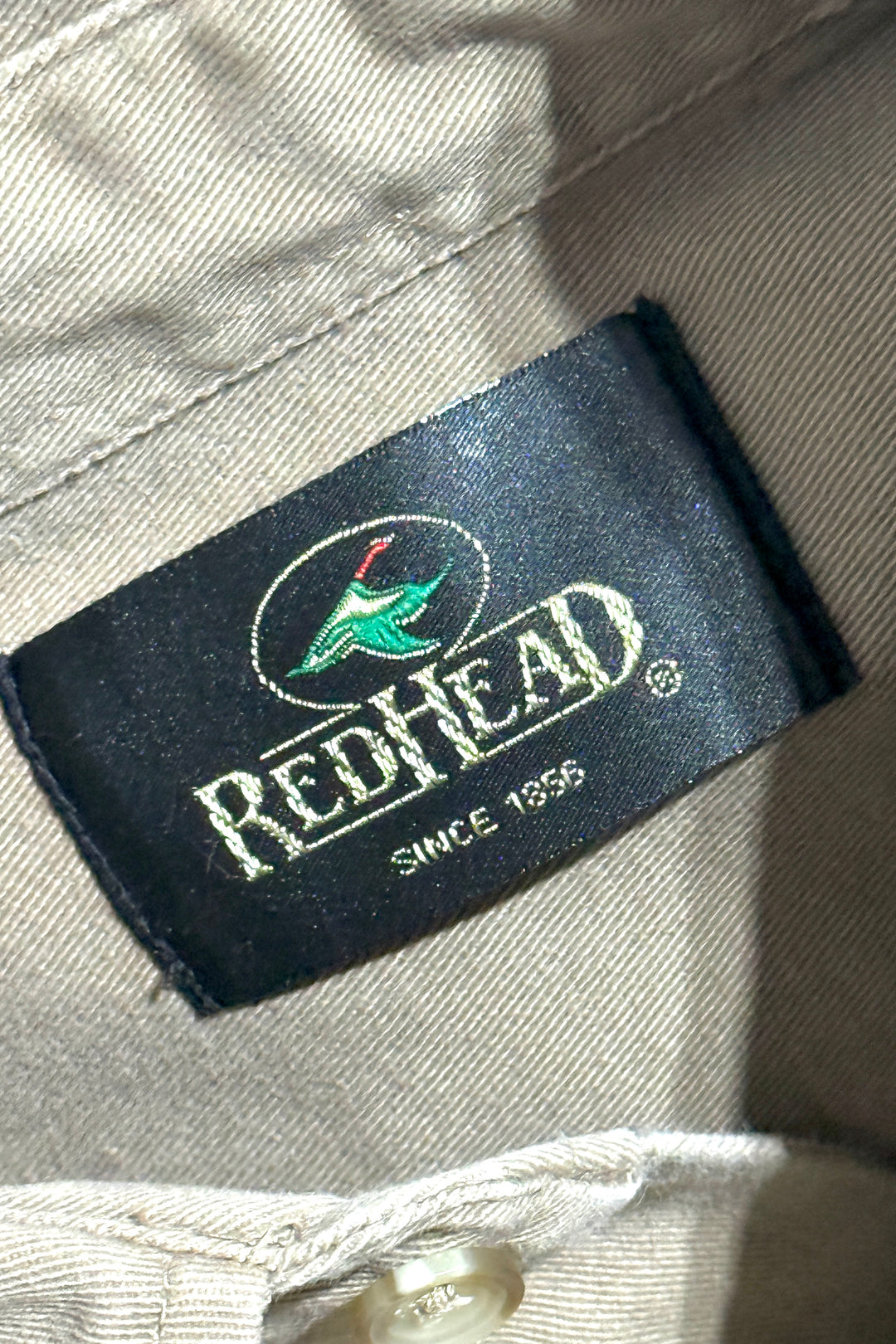 1990’S REDHEAD MADE IN USA HUNTING CAMO TWILL L/S B.D. SHIRT X-LARGE