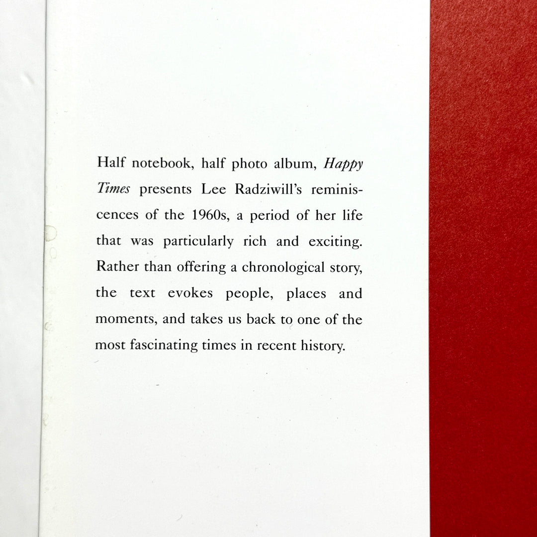 HAPPY TIMES LEE RADZIWELL BOOK