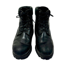 Cargar imagen en el visor de la galería, 1990’S TIMBERLAND MADE IN USA BLACK LEATHER HIKING BOOTS M12
