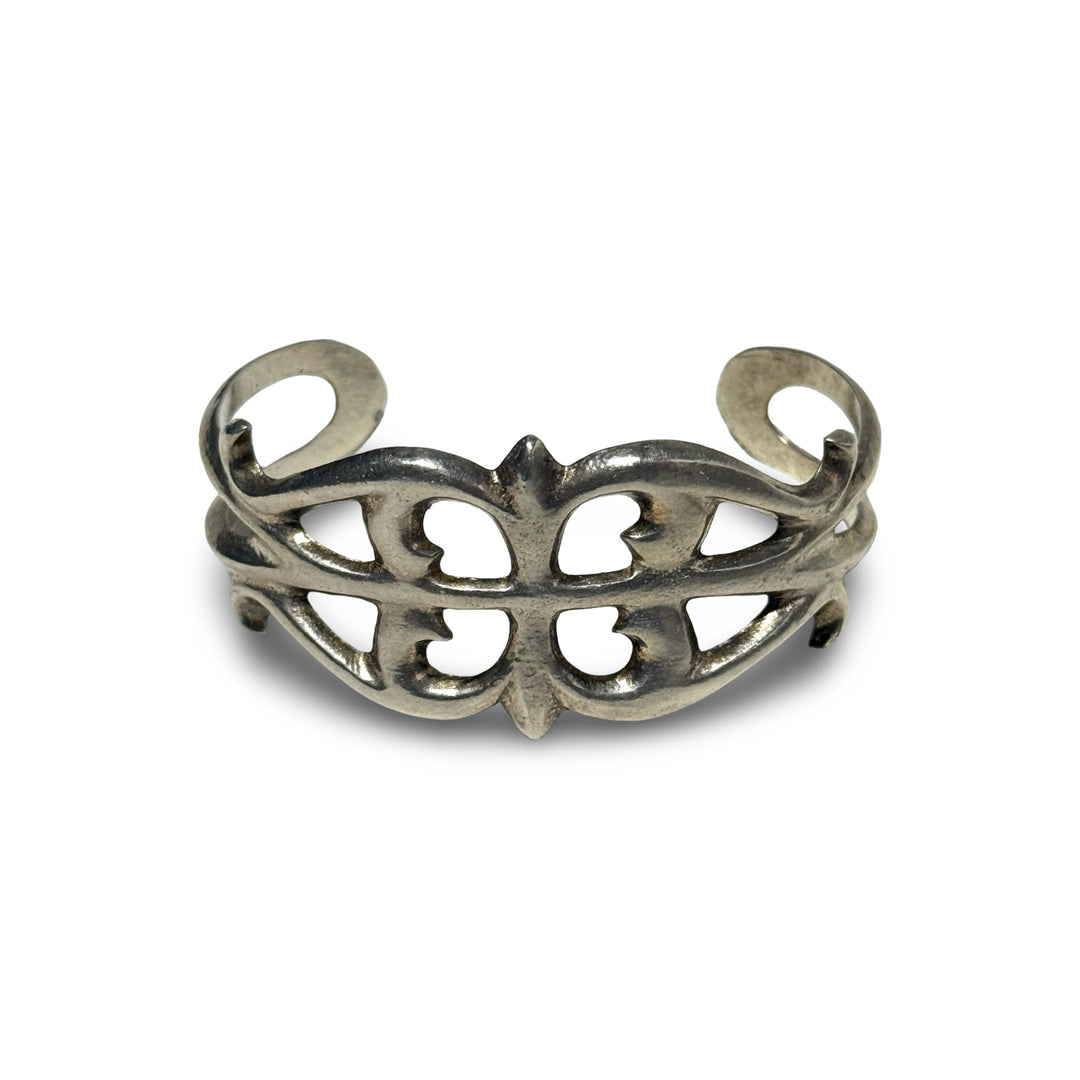 1960’S .925 NAVAJO SAND CASTED STERLING SILVER CUFF BRACELET