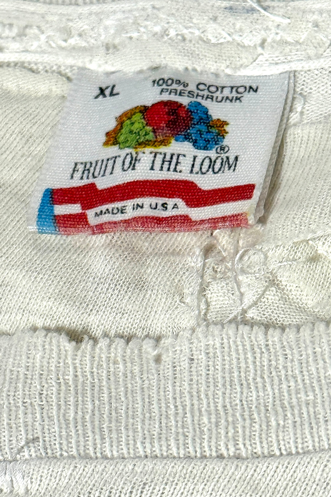 1980’S THRASHED & REPAIRED GRATEFUL DEAD ‘89 TOUR DANCING BEAR SINGLE STITCH S/S T-SHIRT X-LARGE