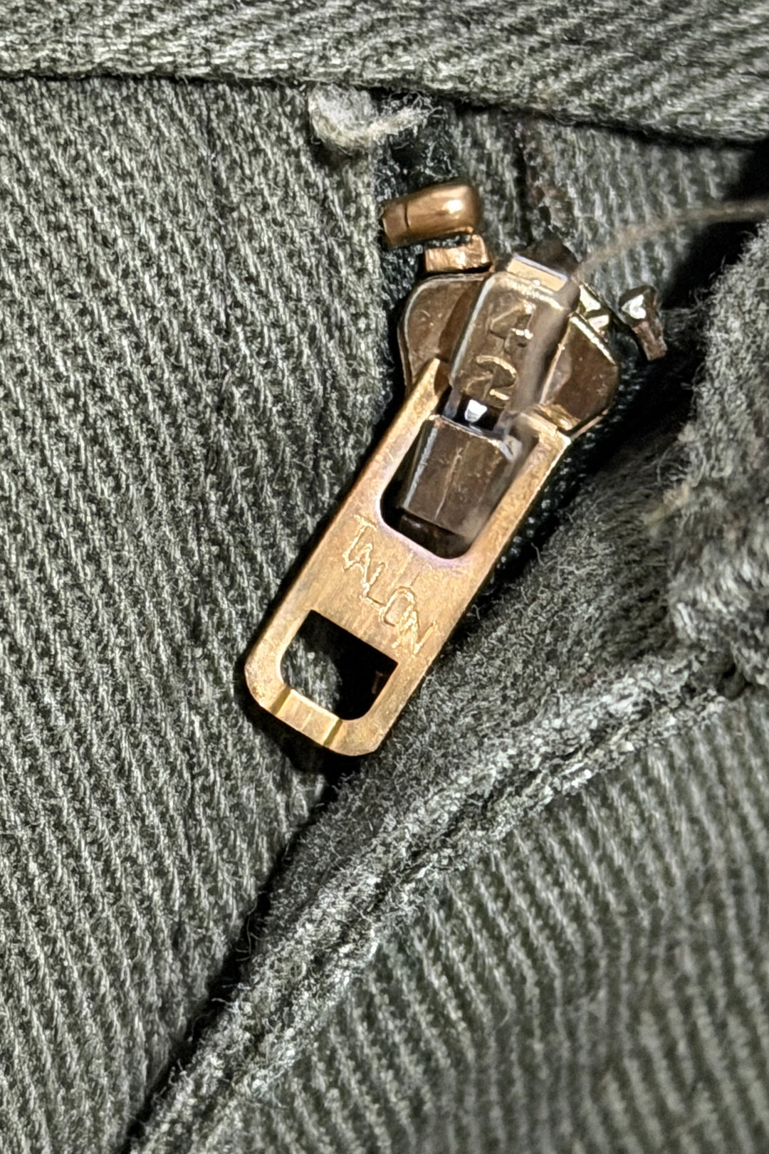 1970’S OSH KOSH B’GOSH UNION MADE IN USA SANFORIZED OLIVE TWILL BOOTCUT WORKWEAR PANTS 32 X 32