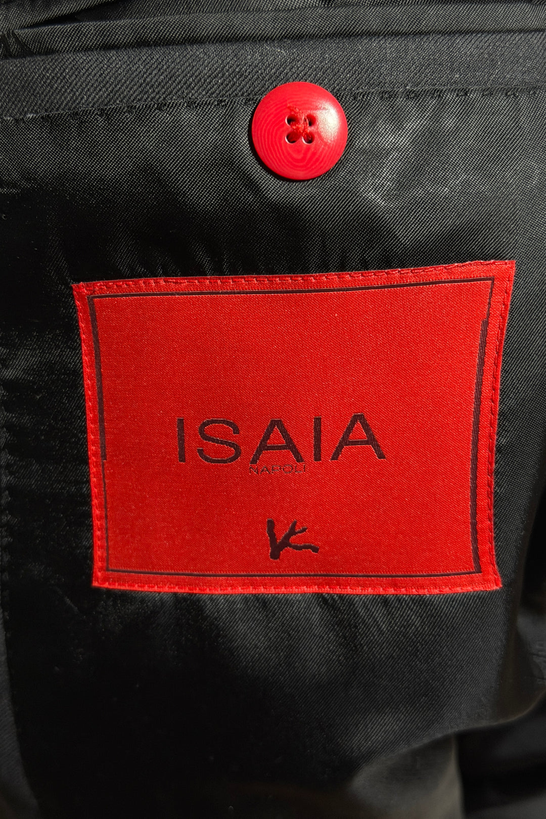 2000’S ISAIA MADE IN ITALY SUPER 160’S AQUASPIDER CUPRO LINED DARK GRAY BLAZER SUIT JACKET 38R