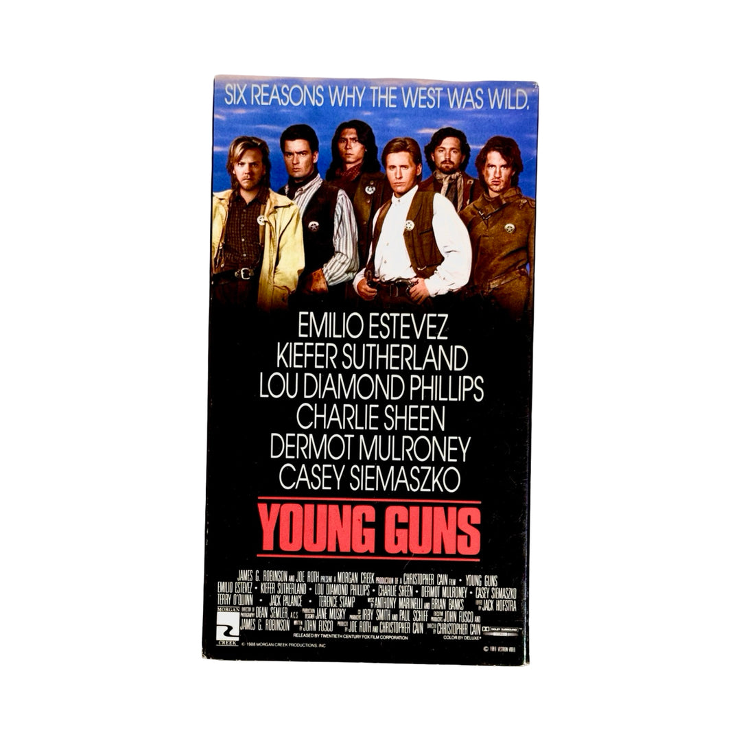 YOUNG GUNS VHS VIDEO TAPE