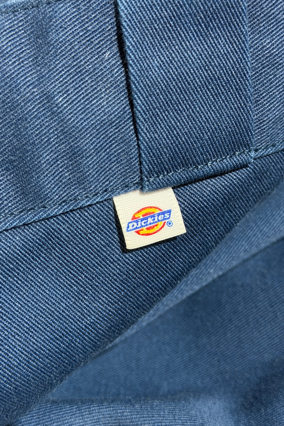 1970’S DICKIES MADE IN USA FADED BLUE TWILL WORKWEAR CHINO PANTS 34 X 30