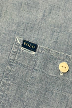 Load image into Gallery viewer, 1990’S POLO RALPH LAUREN “DUNGAREE WORK SHIRT” CHAMBRAY L/S B.D. SHIRT XX-LARGE
