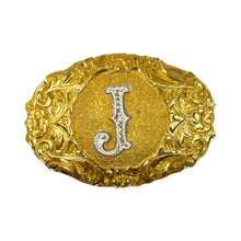 Load image into Gallery viewer, 1980’S EL ARTURO SILVERSMITH PLATED BRONZE WESTERN BELT BUCKLE
