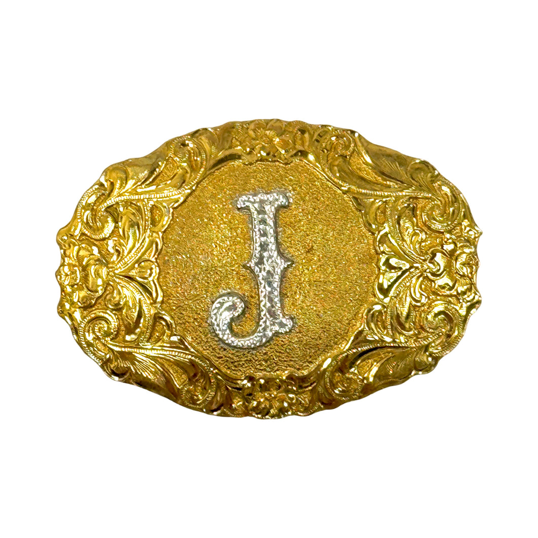 1980’S EL ARTURO SILVERSMITH PLATED BRONZE WESTERN BELT BUCKLE