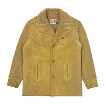 Load image into Gallery viewer, 1960’S LEE STORM RIDER MADE IN USA SHERPA LINED SUEDE LEATHER RANCHER COAT LARGE
