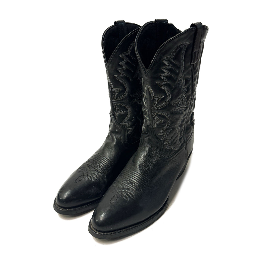 2000’S LAREDO EMBROIDERED BLACK COWBOY BOOTS 12