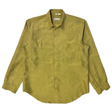 Load image into Gallery viewer, 1970’S HENRY MORELL MADE IN FRANCE 100% SILK L/S B.D. SHIRT LARGE
