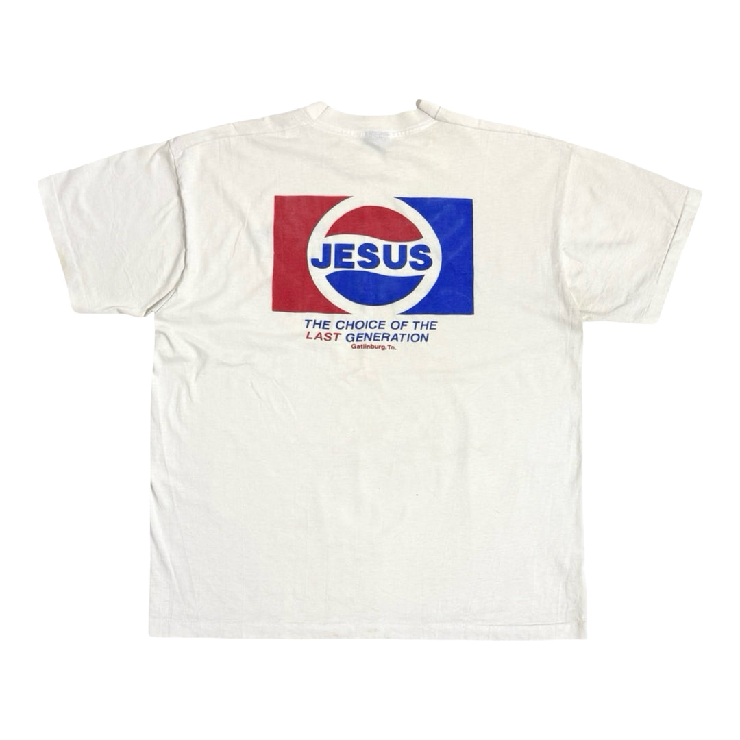1980’S PEPSI JESUS MADE IN USA SINGLE STITCH S/S T-SHIRT X-LARGE