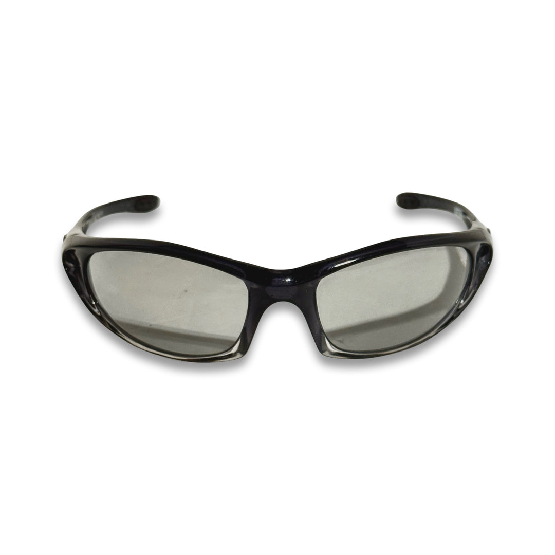 2000’S SPY OPTICS MADE IN ITALY WRAPAROUND GRADIENT TRANSLUCENT ACETATE & MIST LENSE SUNGLASSES