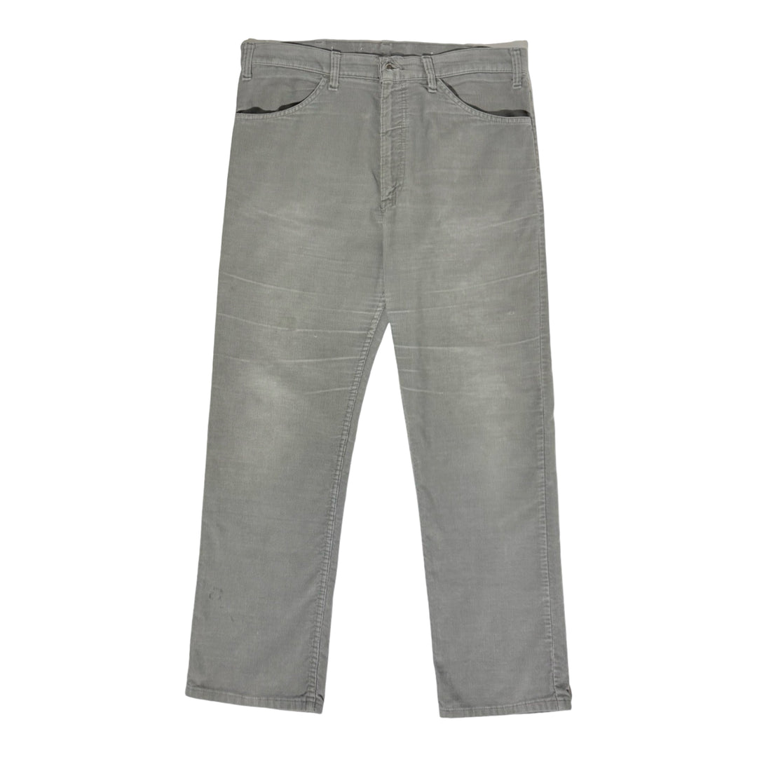 1980’S LEVI’S 505 MADE IN USA FADED CORDUROY STRAIGHT LEG PANTS 34 X 30