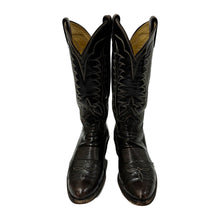 Load image into Gallery viewer, 1970’S TONY LAMA MADE IN USA THRASHED LEATHER COWBOY BOOTS 8
