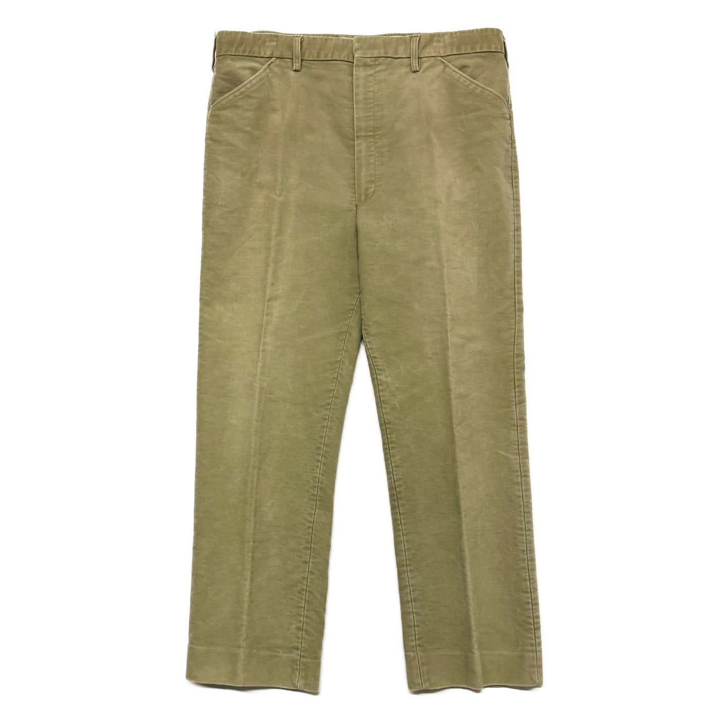 1960’S RAT CATCHER MADE IN ENGLAND KHAKI MOLESKIN OUTDOORS PANTS 38 X 28