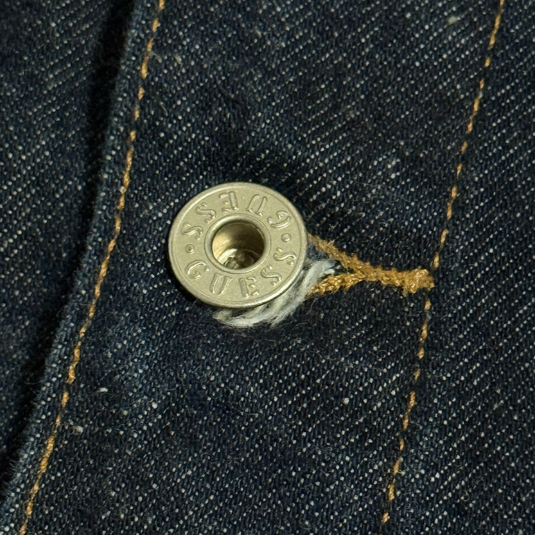 1990’S GUESS USA MADE IN USA ONE WASH TYPE 3 DENIM TRUCKER JACKET MEDIUM