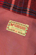 Load image into Gallery viewer, 1950’S MCGREGOR MADE IN USA CROPPED WOOL PLAID FLANNEL LOOP COLLAR L/S B.D. SHIRT MEDIUM
