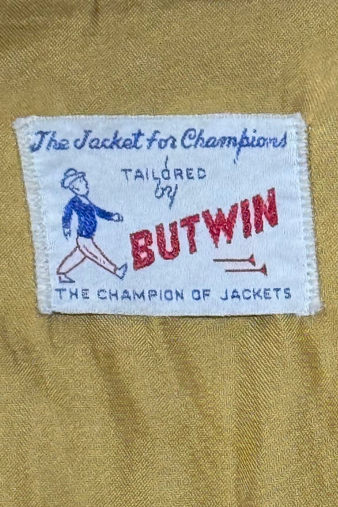ARCHIVAL 1986 BUTWIN “SANTA FE HIGH DEMONS” SAILOR-COLLAR VARSITY JACKET SMALL/MEDIUM