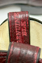 Cargar imagen en el visor de la galería, 1980’S ELK LEATHER MADE IN USA BLACK CHERRY COWBOY BOOTS 11.5
