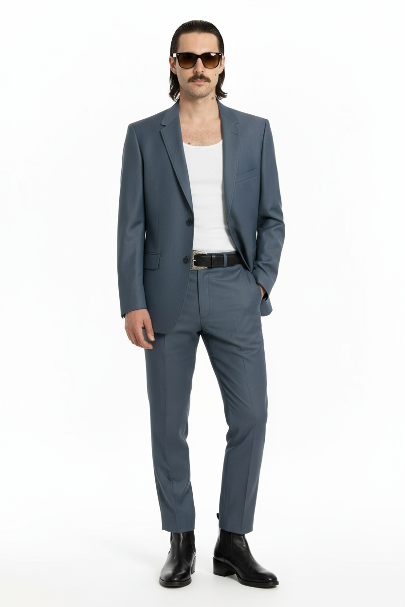 1950’S MARX MADE UNION MADE IN USA 🦈 GRAY SHARKSKIN SUIT 40R